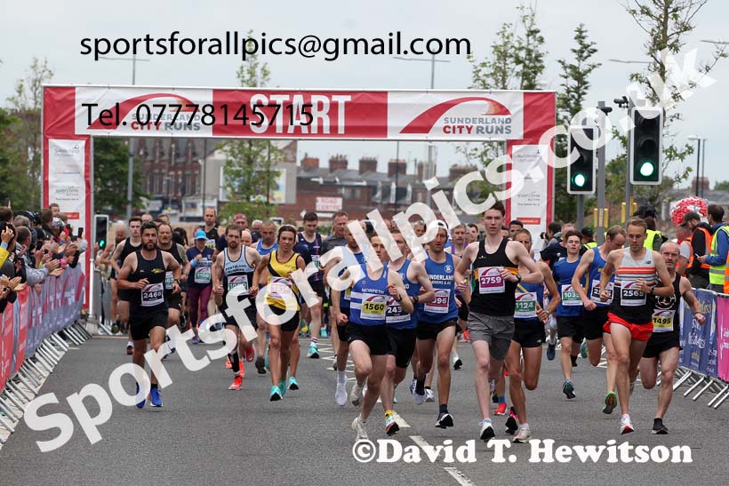 Sunderland City 10k Road Race, 2021 Sunderland City 5k, 10k and Half Marathon Road Races. Photo: David T. Hewitson/Sports for All Pics